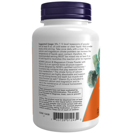 Now Foods Calcium & Magnesium Powder 227 g