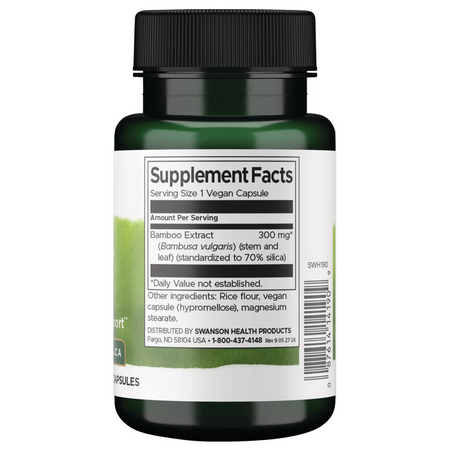 Swanson Bamboo Extract 300 mg 60 kapsułek