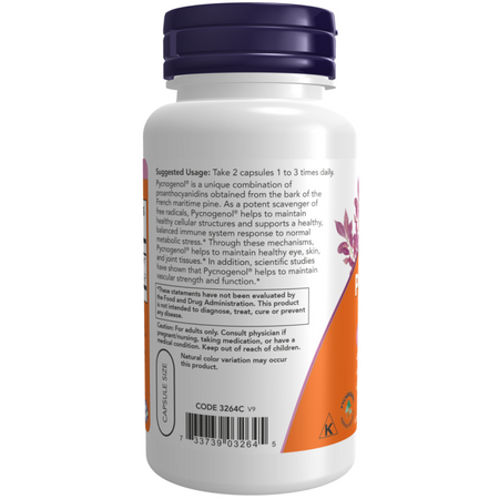 Now Foods Pycnogenol 30 mg 60 kapsułek