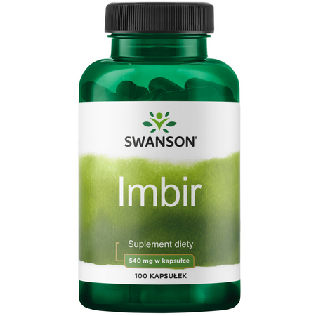 Swanson Imbir (Ginger Root) 540 mg 100 kapsułek