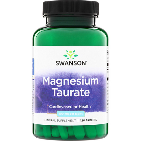 Swanson Taurynian Magnezu 100 mg 120 tabletek