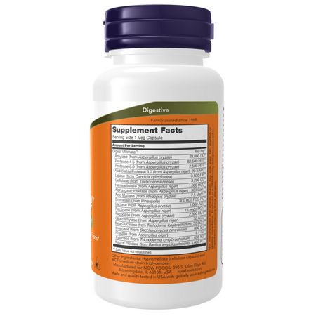 Now Foods Digest Ultimes 460 mg 60 kapsułek