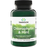 Swanson Chlorofil i Miętą 500 tabletek do ssania