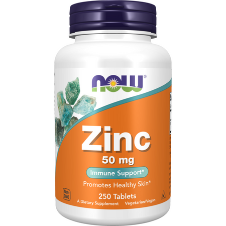 Now Foods Glukonian Cynku 50 mg 250 tabletek
