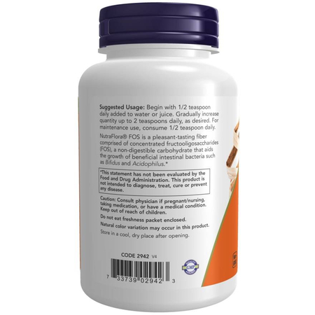 Now Foods NutraFlora FOS Puder 113 g