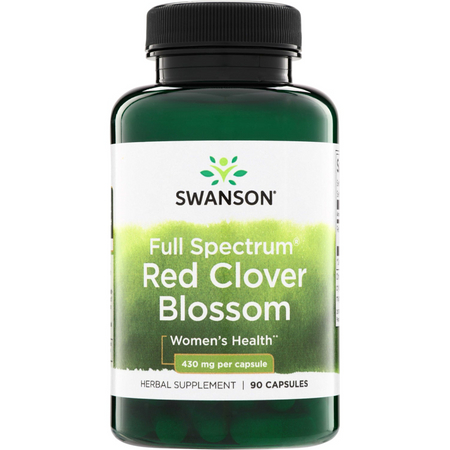 Swanson Czerwona Koniczyna (Red Clover Blossom) 430 mg 90 kapsułek