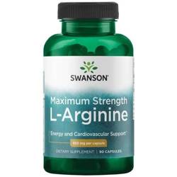 Swanson Maximum Strength L-Arginine 850 mg 90 kapsułek