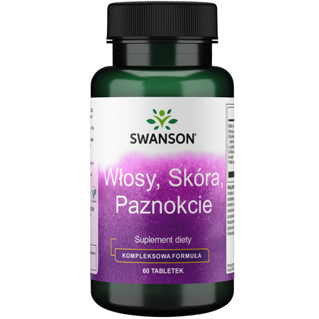 Swanson Włosy, Skóra i Paznokcie (Hair, Skin i Nails) 60 tabletek