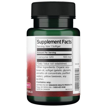 Swanson Koenzym Q10 100 mg 100 kapsułek