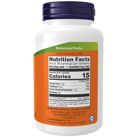 Now Foods Chlorella Puder 113 g