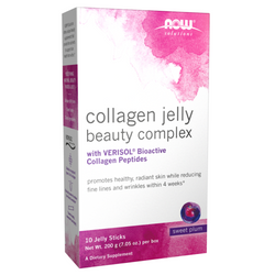 Now Foods Collagen Jelly Beauty Complex Sweet Plum 10 saszetki