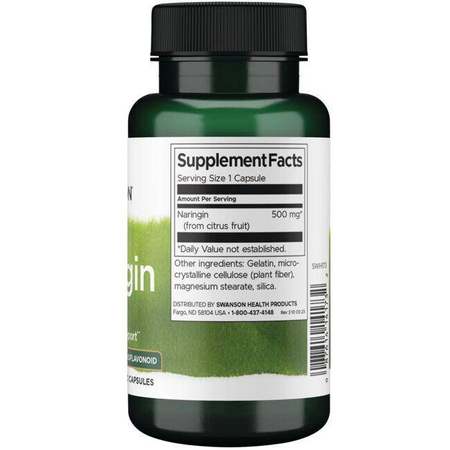 Swanson Naringina 500 mg 60 kapsułek