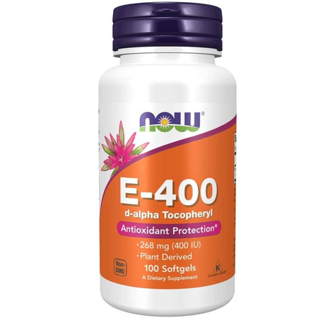 Now Foods Witamina E-400 D-Alfa Tokoferol 100 kapsułek