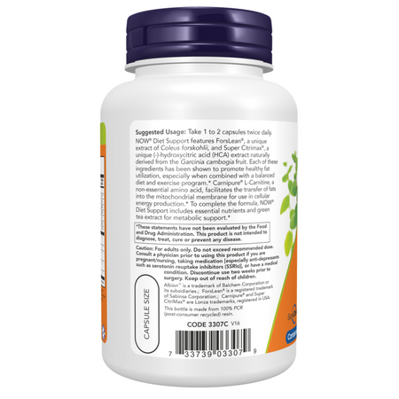 Now Foods Diet Support 120 veg kapsułek