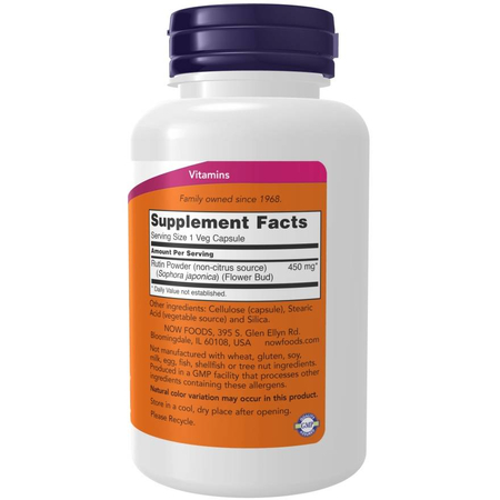 Now Foods Rutyna 450 mg 100 veg kapsułek