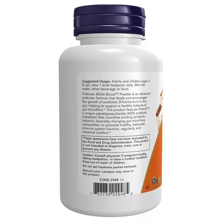 Now Foods Prebiotic Bifido Boost Puder 85 g
