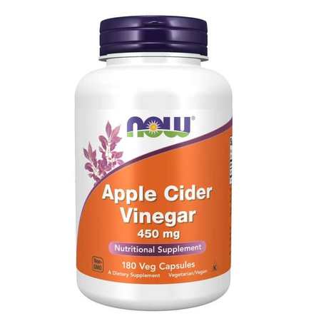 Now Foods  Apple Cider Vinegar 450 mg 180 kapsułek