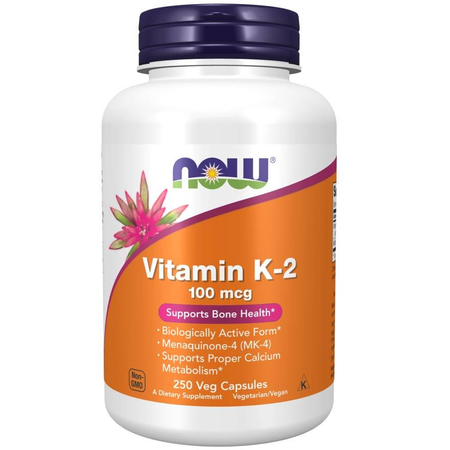 Now Foods Witamina K2 100 mcg 250 veg kapsułek