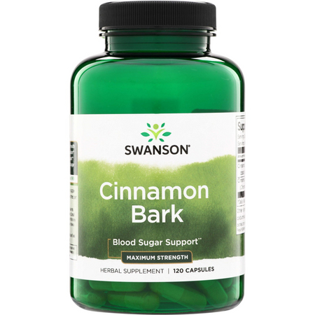 Swanson Cynamon (Cinnamon) Maximum Strength 120 kapsułek