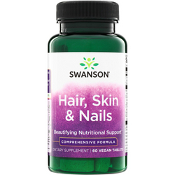 Swanson Włosy, Skóra i Paznokcie (Hair, Skin i Nails) 60 tabletek