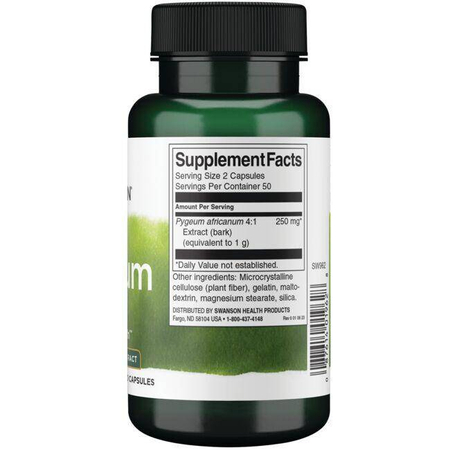 Swanson Śliwa Afrykańska (Pygeum) Extract 100 kapsułek