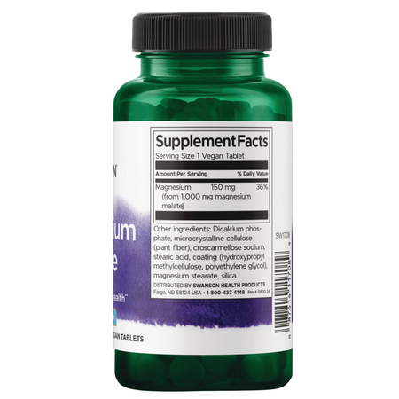 Swanson Jabłczan Magnezu 150 mg 60 tabletek