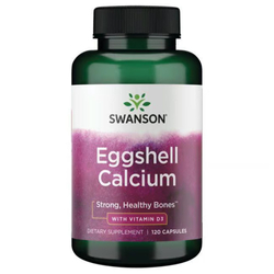 Swanson EggShell Calcium with Vitamin D-3 120 kapsułek