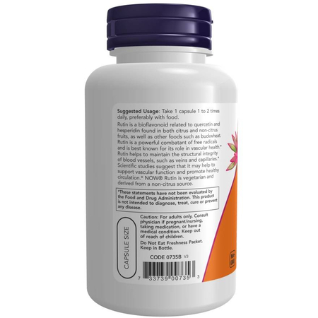 Now Foods Rutyna 450 mg 100 veg kapsułek