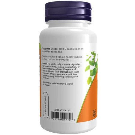 Now Foods Kozłek Lekarski (Waleriana) 500 mg 250 kapsułek