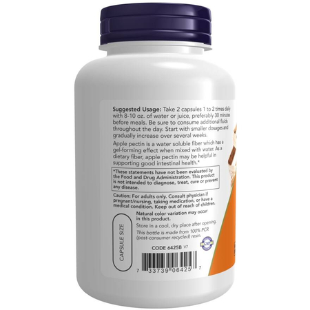 Now Foods Pektyna Jabłeczna (Apple Pectin) 700 mg 120 veg kapsułek