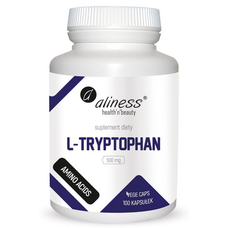 Aliness L-Tryptofan 500 mg 100 kapsułek vege