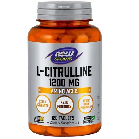 Now Foods L-Cytrulina 1200 mg Extra Strength 120 tabletek