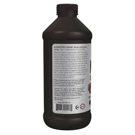 Now Foods Olej MCT Chocolate Mocha 473 ml