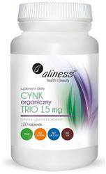 Aliness Cynk Organiczny Trio 15 mg 100 tabletek