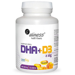 Aliness DHA 300 mg + D3 2000 60 kapsułek