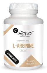 Aliness L-Arginina 800 mg 100 kapsułek vege