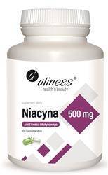 Aliness Niacyna (Niacinamide) 500 mg 100 kapsułek vege