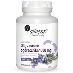 Aliness Olej z Ogórecznika 1000 mg 60 kapsułek