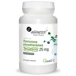 Aliness SOD (Dysmutaza Ponadtlenkowa) 25 mg 60 vege tabletek