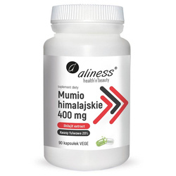Aliness Shilajit (Mumio) 400 mg Extract 90 kapsułek vege