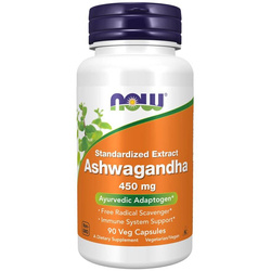 Now Foods Ashwagandha 450 mg 90 kapsułek