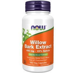Now Foods Biała Wierzba (Willow Bark) Extract 400 mg 100 kapsułek