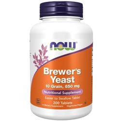 Now Foods Drożdże Piwne (Brewer's Yeast) 650 mg 200 tabletek