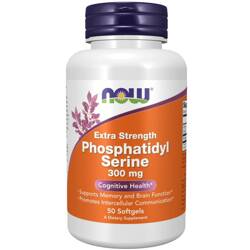 Now Foods Fosfatydyloseryna 300 mg Extra Strength 50 kapsułek