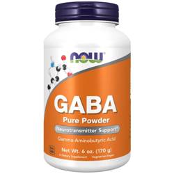Now Foods GABA (Kwas Gamma Aminomasłowy) Puder 170 g