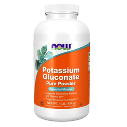Now Foods Glukonian Potasu Puder 454 g