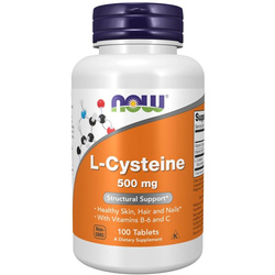Now Foods L-Cysteina 500 mg 100 tabletek