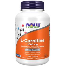Now Foods L-Karnityna 1000 mg 100 tabletek
