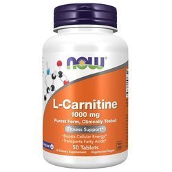 Now Foods L-Karnityna 1000 mg 50 tabletek