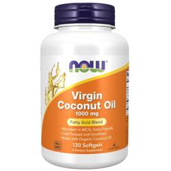 Now Foods Olej z Kokosa (Coconut Oil) 1000 mg 120 kapsułek